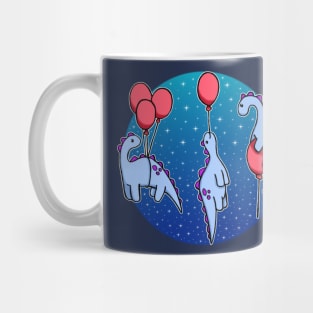 Dinosaurs Balloon Galaxy Mug